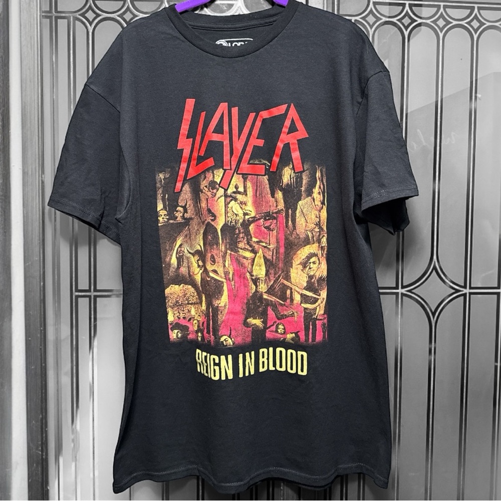 New Slayer Unisex Large Graphic Band T-Shirt
